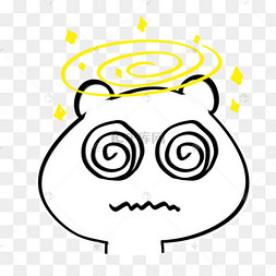 综艺头晕目眩表情包下载 png下载psd表情装饰下载 png下载psd眩晕晕圈