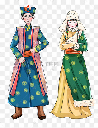 蒙古族男女服饰
