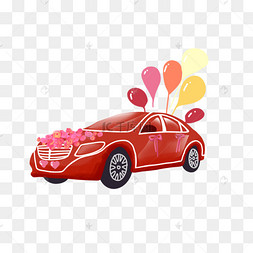 花车下载 png下载psd春天开绿色小车的猫下载 png下载psd手绘卡通可爱