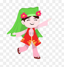 少数民族回族女孩