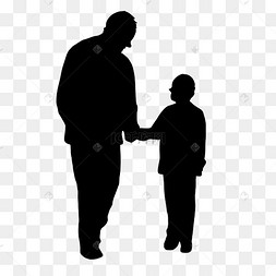 一岁小孩人物剪影