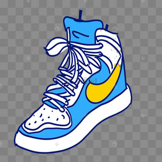 耐克运动鞋卡通图片_耐克运动鞋卡通设计图片素材大全-千库网