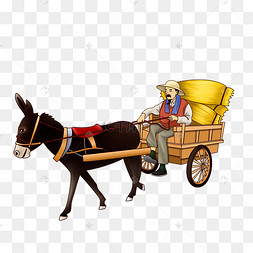 卡通插画风冬季赶公交的母女三口之家夏日旅行机场赶飞机设计师赶稿改