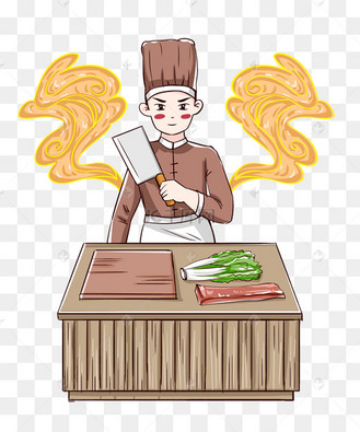 国潮中式古代厨师