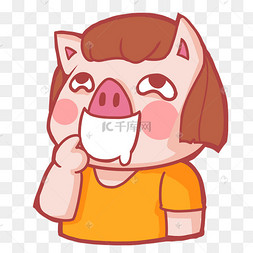 小猪流口水想要吃