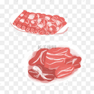 美食食材羊肉卷