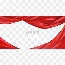 红色丝带的飘动图片-红色丝带的飘动图片素材免费下载-千库网