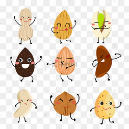 拟人卡通坚果套图