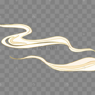 金色长条云纹
