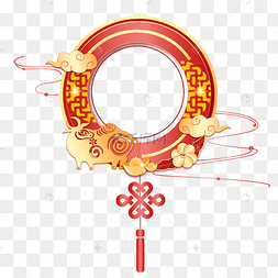 牛年中国结边框