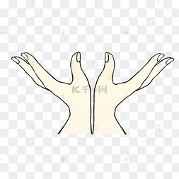 一双向上托的手