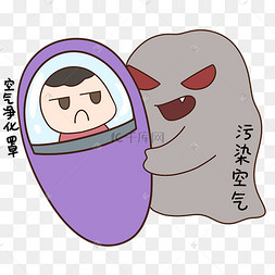 冬天雾霾空气净化罩