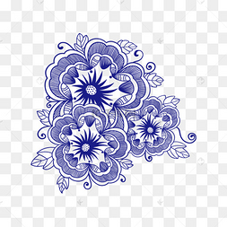 青花瓷花纹图案下载 png下载psd青花瓷花边底纹下载 png下载psd青花瓷