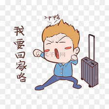 春运回家男孩表情包