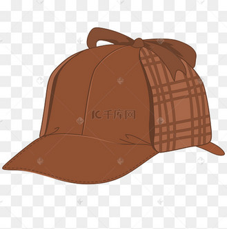 漫画猎鹿帽侦探帽