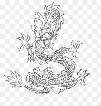 水墨画大龙