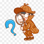 卡通侦探图片 卡通侦探图片素材免费下载 千库网