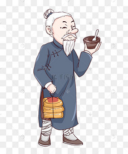 年迈的古代中医医生
