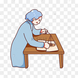 年迈女医生抓药