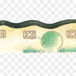 古代围墙园林建筑