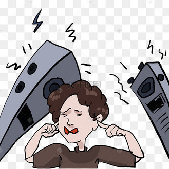 噪音捂耳朵男孩