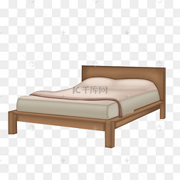 木质双人床家具