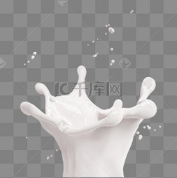 3d立体牛奶皇冠