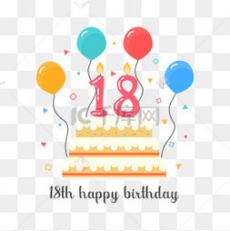 字样20周年线条字20周年标志18岁生日圆形3d边框烫金金属立体20周年