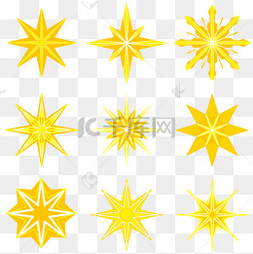 圣诞八角星图案