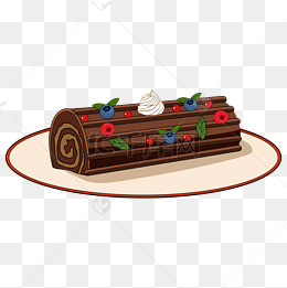 圣诞树干纹路蛋糕yule log cake