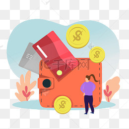 手绘信用卡场景创意