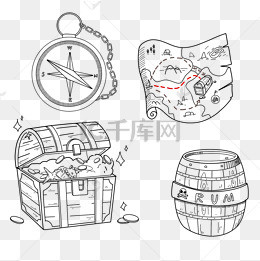 海盗寻宝_素材_图片-千库网