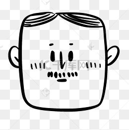 创意卡通家族人物头像方脸