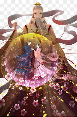 古风下载 png下载psd红色丝线月老线下载 png下载psd红色鱼线月老红线