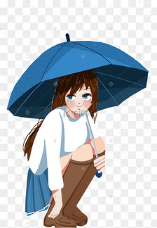 打伞的女孩