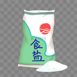 调味品盐袋子贴纸句子正能量小清新可爱盐于律己甜以待人卡通男孩做菜