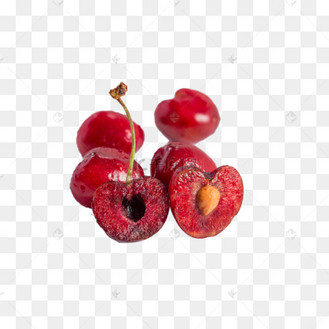 水果果蔬樱桃新鲜剖面水果美食