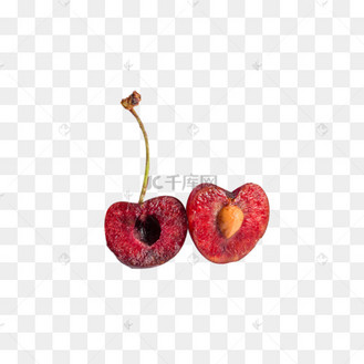 水果果蔬樱桃新鲜剖面水果美食