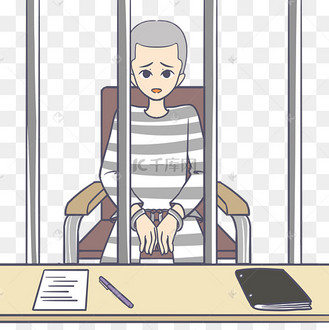 审问监狱人物戴手铐