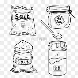 食盐袋简笔画图片