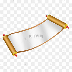 png下载psd古典山水画画轴下载 png下载psd打开的写实风卷轴下载 png