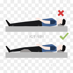 人体平躺睡姿