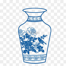 古风青花瓷瓷瓶