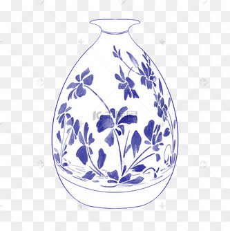 古风青花瓷瓷器瓷瓶