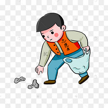 捡垃圾的志愿者
