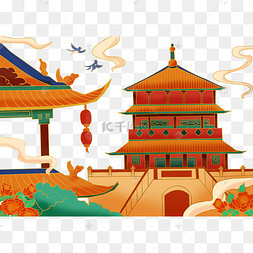 西安钟鼓楼建筑