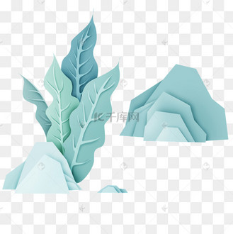 剪纸清明清明节中国风