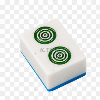 麻将麻将牌二饼二筒