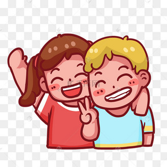 微笑大笑的人同伴