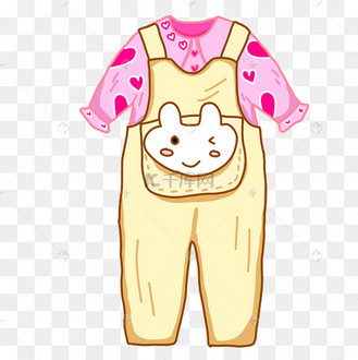 春天春季儿童春装服装服饰款式童装贴纸套图